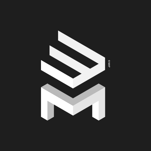 logo des lettre E et M en forme d'escalier